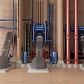 Industrial LOFT Pipe 3d model