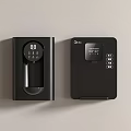 Modern Midea Black Kitchen Appliances With Digital Display Water Outlet And Control Buttons