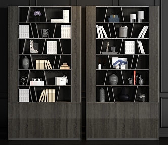 New Chinese Bookcase Combination 3d model