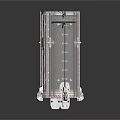 Cylindrical Industrial Metal Vessel 3D Model With Wheels And Control Panel