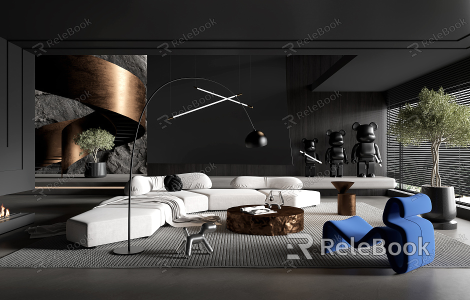 modern living room model