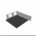 Sleek Gray Textured Porcelain Floor Tiles In Modern Interior Room Design