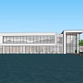 Modern Sales Office Architecture Exhibition Hall Architecture Art Gallery Architecture 3d model