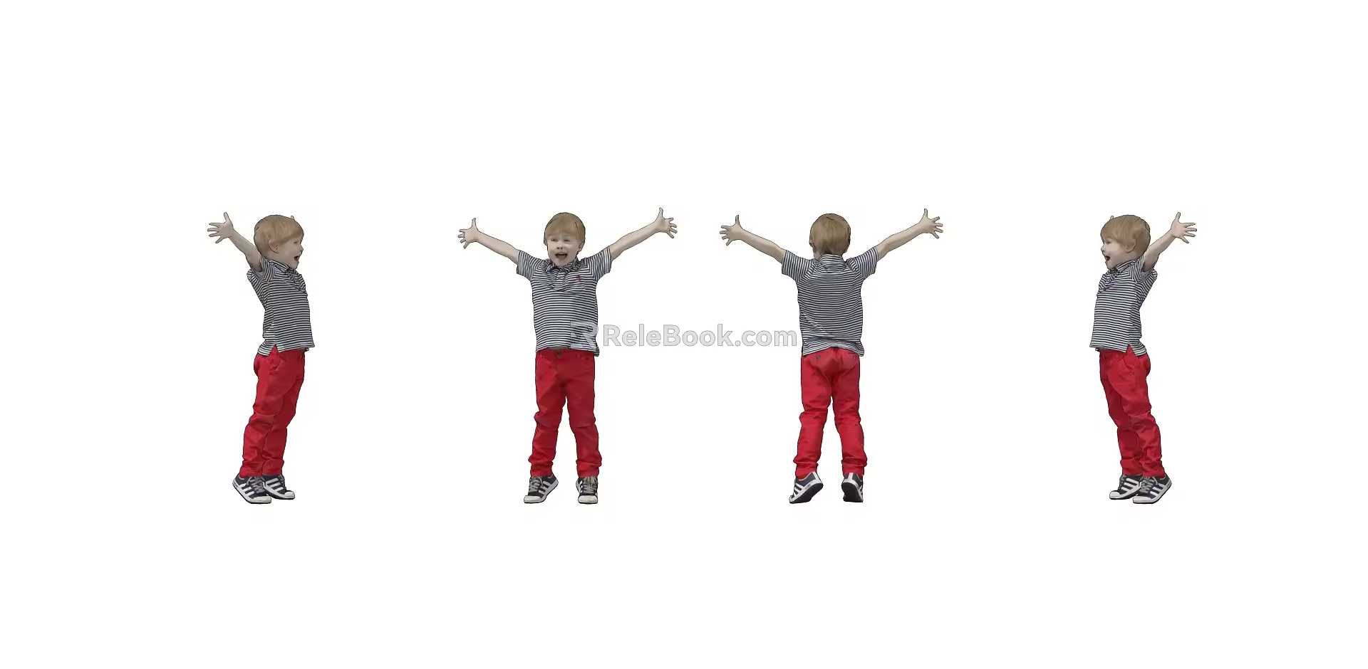 Children Child Characters 3d model