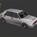 White Classic Sedan With Sleek Body Design Black Windows And Dark Wheels