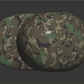 Camouflage Pattern Casual Cap With Green Brown Color For Outdoor Wear