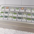 Glass Display Shelves in Bakery Showcasing Assorted Desserts Cakes and Macarons
