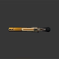 Tactical Revolver With Yellow Brown Black Color Cylinder And Textured Grip Design