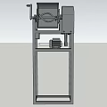 Industrial Stand Mixer Machine With Metal Frame And Motor Component