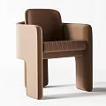 Modern single chair combination 3d model
