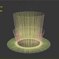 Illuminant Light Source Yellow Light Source 3d model