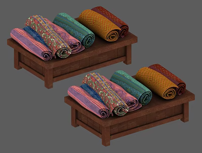 Modern Cloth Shop 3d model