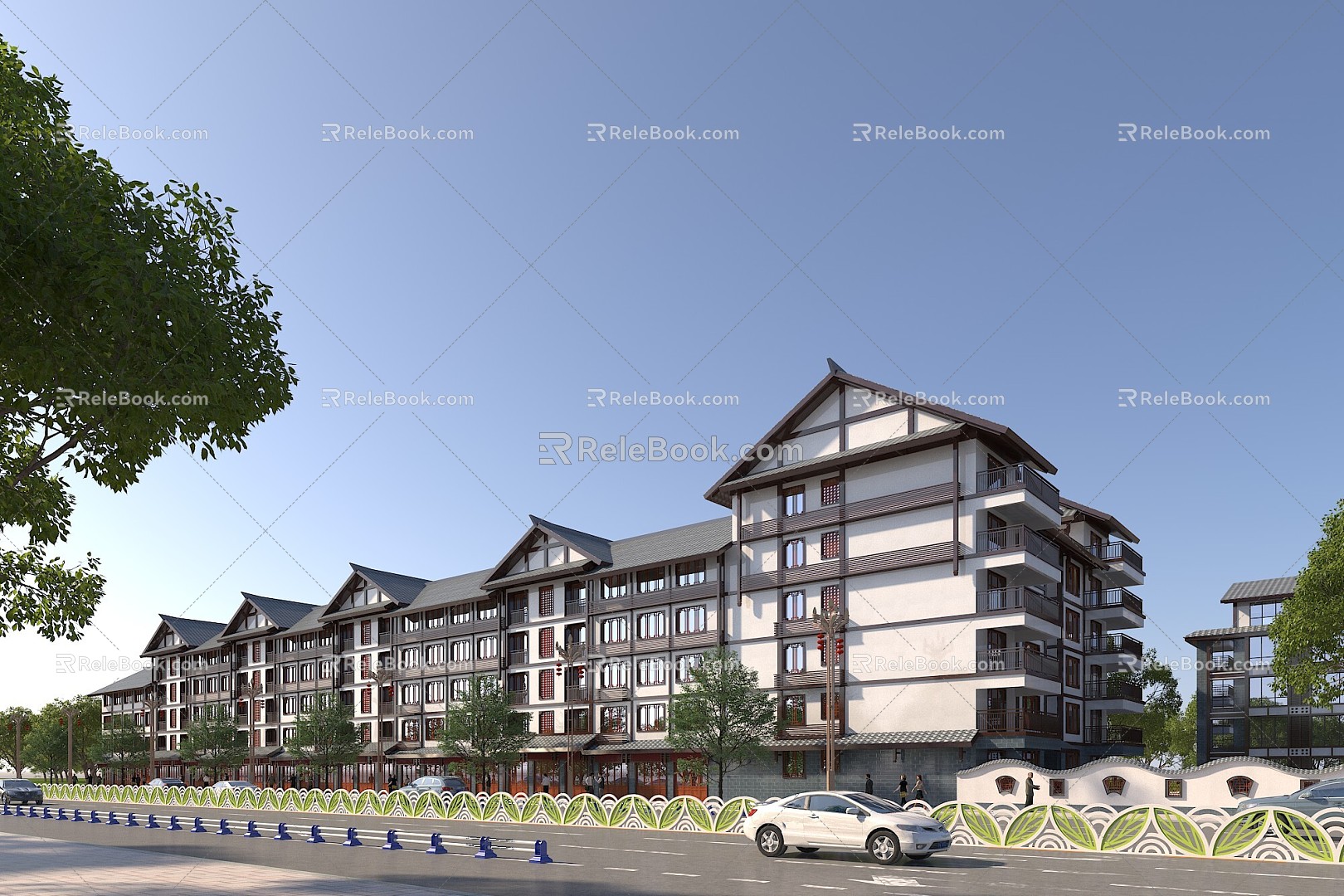 New Chinese residential building 3d model