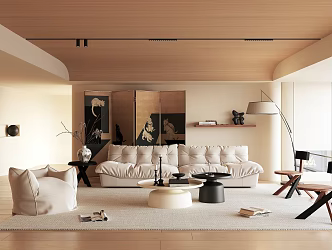 modern living room home living room 3d model