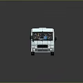 minibus minivan driverless bus school bus van box car 3d model