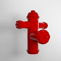 Red Fire Hydrant Essential Emergency Fire Safety Equipment Design