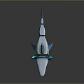 Modern Machine Shark Science Fiction Shark Future Shark 3d model