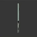 Light Green Swing Door Design With Glass Panes And Door Handle For Home Interior