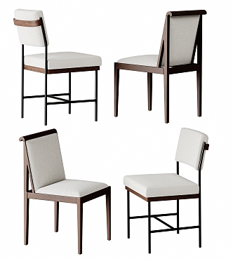 Dining chair combination 3d model