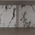Modern Marble Wall Interior Design With Black White And Brown Veins Pattern 3d model