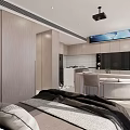 Modern Apartment Living Room Workspace With Sofa Coffee Table Floor Lamp And Minimalist Decor