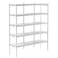 Modern Simple Wooden Shelving Unit With Multi Tiered Open Shelves For Home Storage