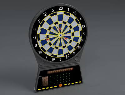 Modern Dart Board 3d model