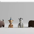 Plush Toy Ornaments Combination Toy Doll Ornaments 3d model