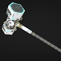 Sci-fi Hammer Warhammer Thor Hammer Future Hammer High-tech Hammer Cyberpunk Hammer Low Face Number Low Model Simple Model Game Movie and TV Level Super Realistic 3d model