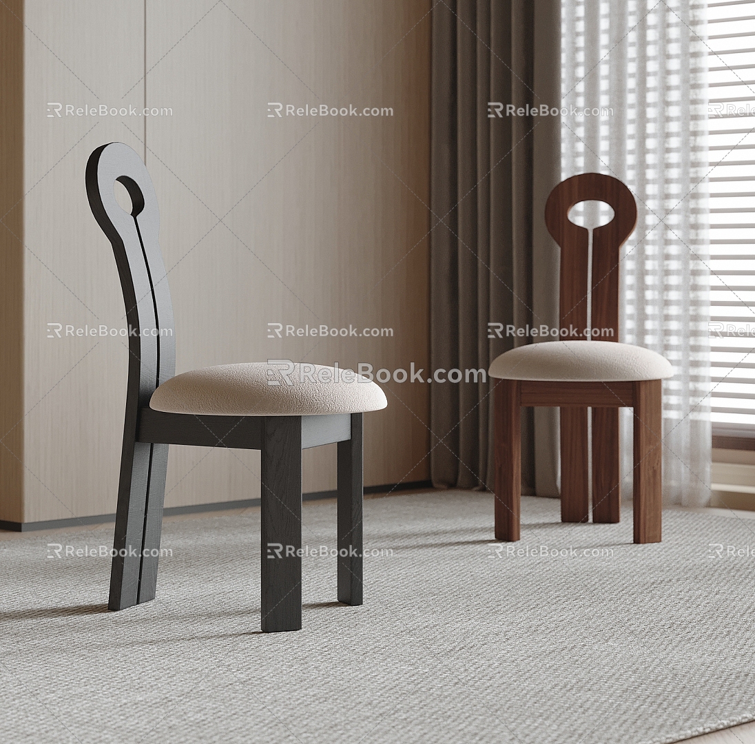 Dining Chair Single Chair 3d model