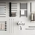 Bathroom Racks With Towel Bars Multi Tier Shelves And Toilet Paper Holders