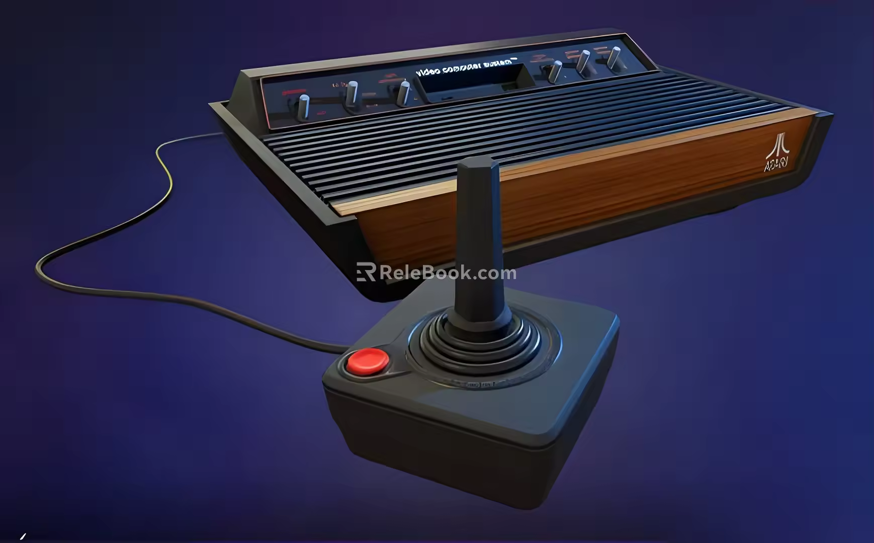 Retro game machine 3d model
