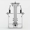 Multifunctional Fitness Equipment With Seated Bench Barbell And Cable System