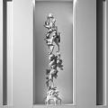 Elegant Luxury Decorative Ornament Set For Modern Kitchen With Artistic Design And Metal Details