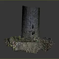 Ancient Stone Arch Bridge Covered With Green Moss And Plants In Natural Surroundings
