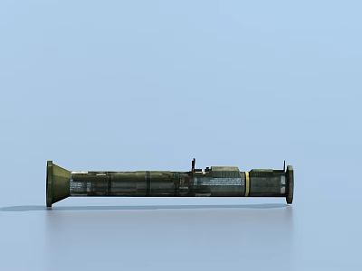 Detailed Green Helicopter Model With Long Body And Small Figure On Surface 3d model