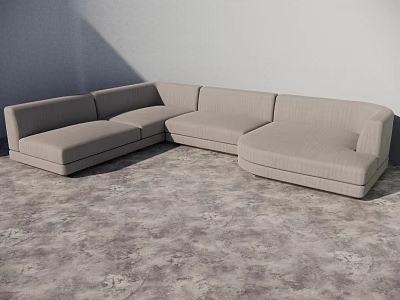 Modern Multiplayer Sofa 3d model Modern Multiplayer Sofa 3d model