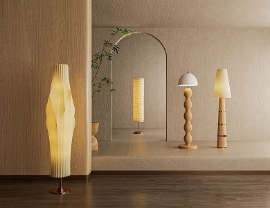 Quiet Floor Lamp 3d model