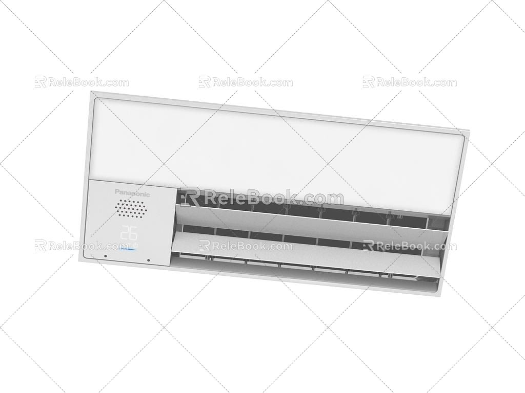 modern central air conditioning 3d model