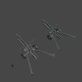 Howitzer WW2 Army Gun Cannon 3d model