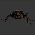 Giant Stag Beetle with Large Mandibles and Dark Exoskeleton on Gray Background