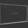 Classic Large Green Chalkboard With Wooden Frame Against Dark Background