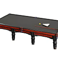 Wooden Billiard Tables Sports Equipment with Balls Cue Sticks and Triangle Rack Design