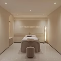 Elegant Modern Beauty Hair Salon Interior With Stylish Chandeliers Reception Desk Product Shelves And Green Plants