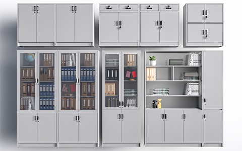 File Cabinet Storage Cabinet Iron Cabinet Office Cabinet 3d model