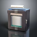 Vintage Chronomin Chart Recorder With Paper Roll And Metal Case Analog Scale Display Panel