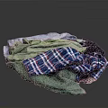 Colorful Folded Fabric Pieces In Various Colors And Plaid Patterns For Household Supplies