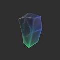 Lustrous Faceted Gemstone Jewelry With Blue Green Gradient Shine And Polished Surface