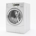 White Front Loading Kitchen Appliance With Modern Design And Efficient Performance