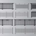 Various Modern And Classic Railing Designs In Black And White Colors